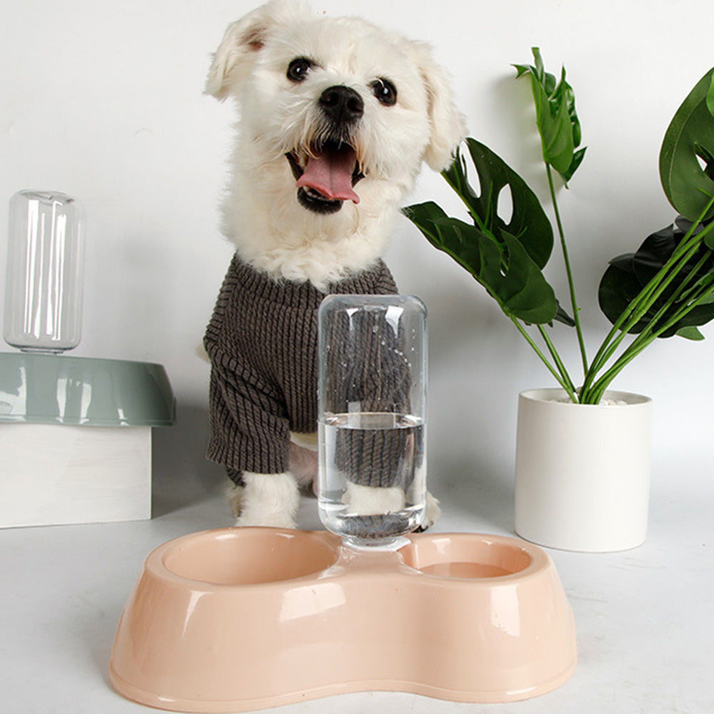 Automatic Pet Feeder & Water Dispenser Bowl Set