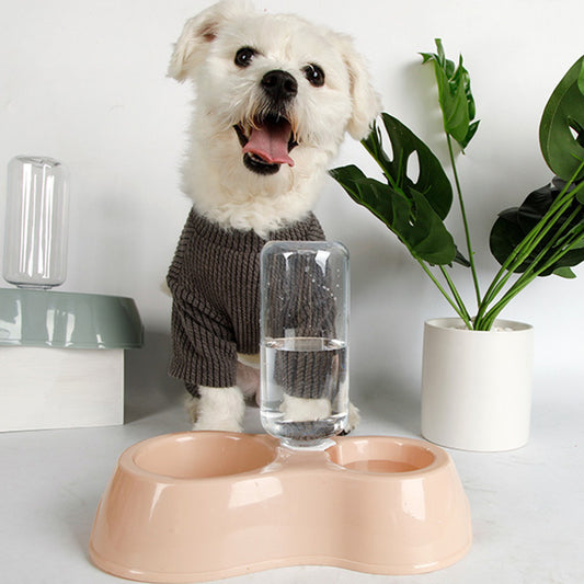 Automatic Pet Feeder & Water Dispenser Bowl Set