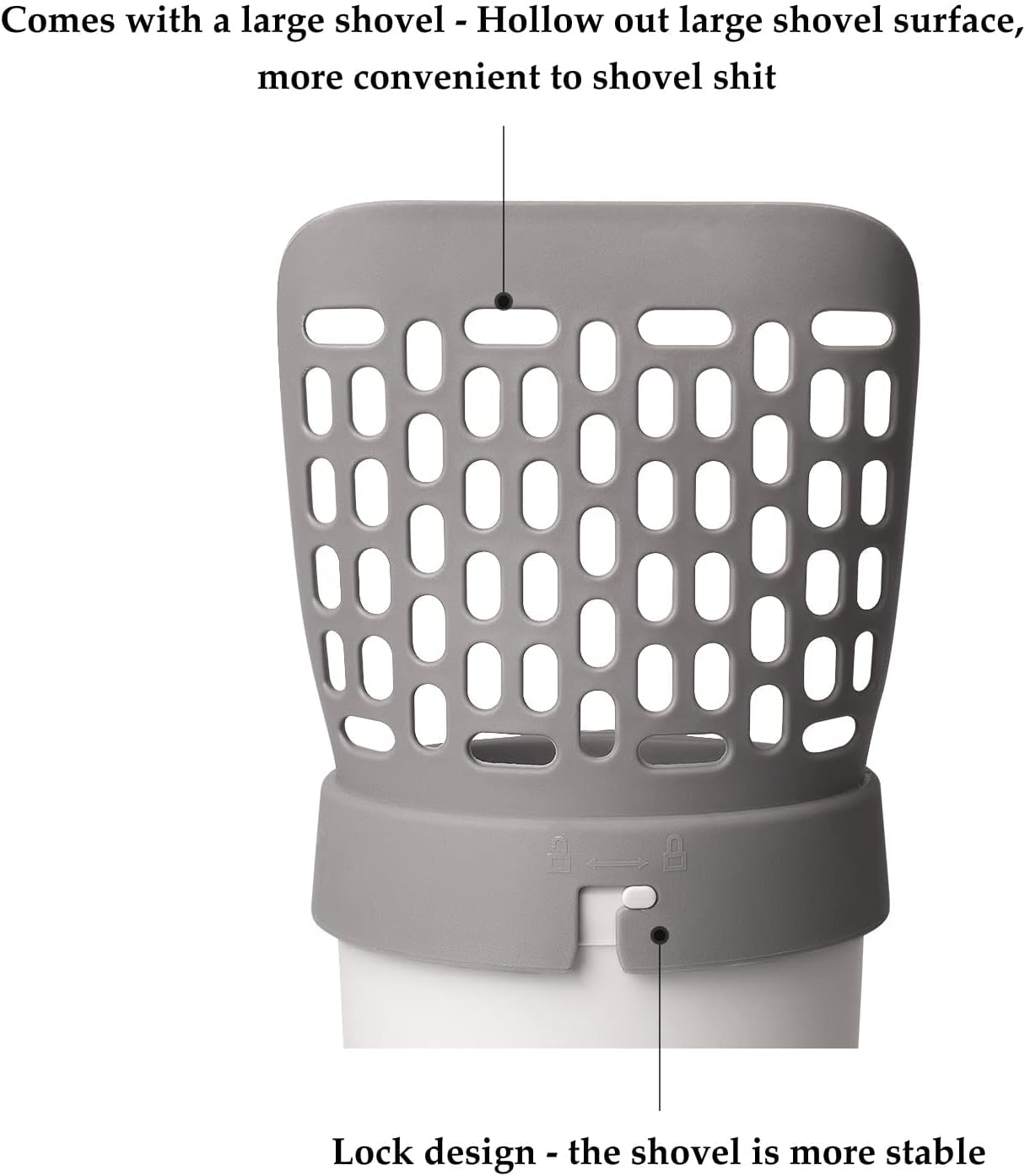in-1 Cat Litter Scoop with Built-in Trash Bin