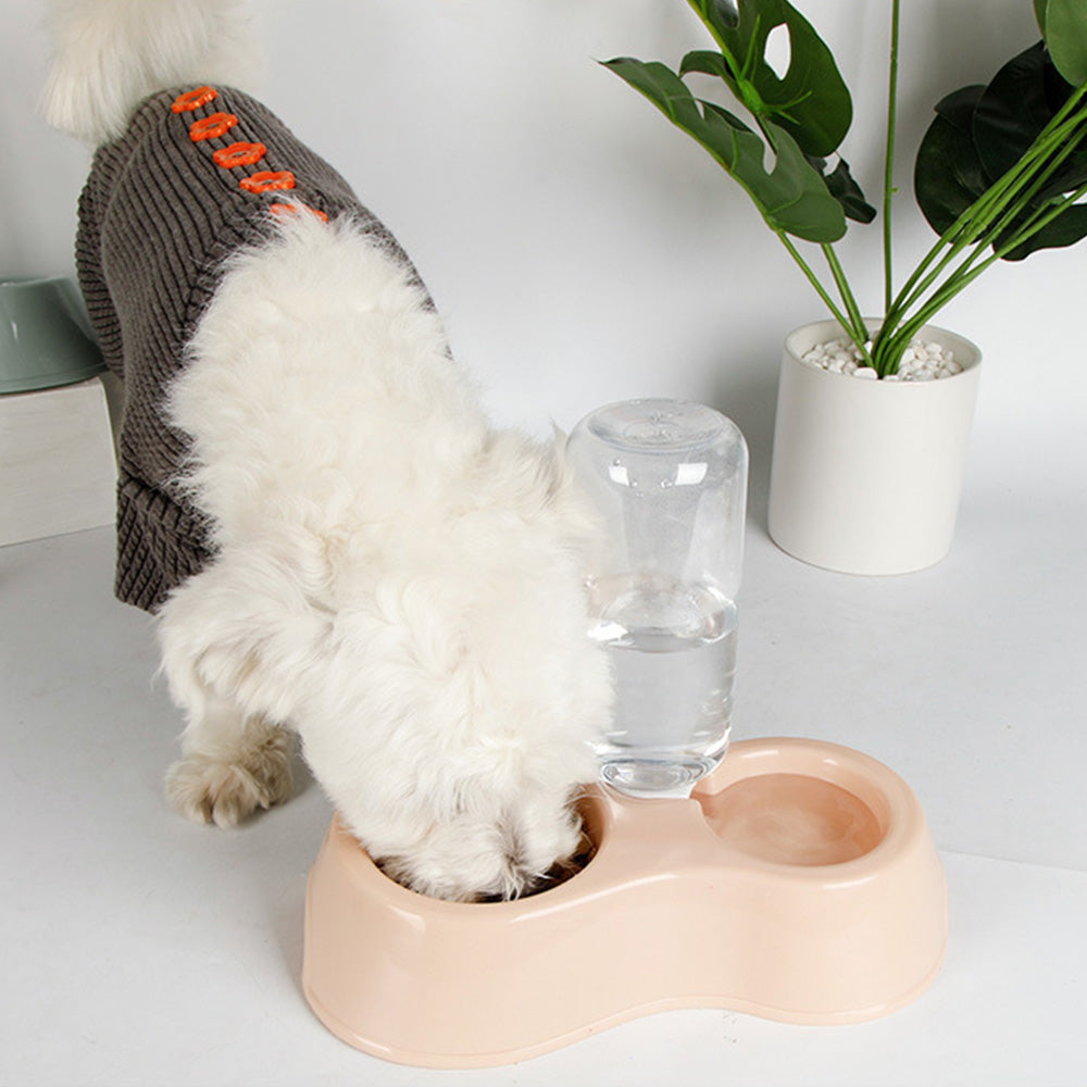 Automatic Pet Feeder & Water Dispenser Bowl Set